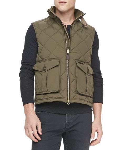 burberry brit army vest|burberry puffer vest.